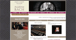 Desktop Screenshot of academie-bach.fr